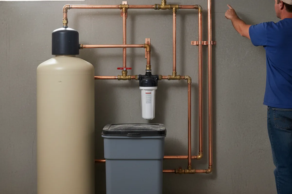 Whole-house water treatment system installed in Ferris